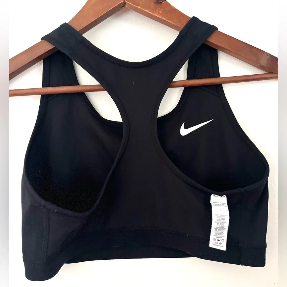Nike Women's Black Sports Bra Racerback Size Large